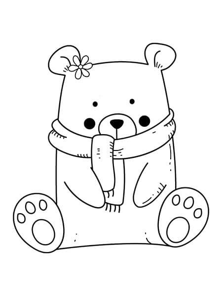 Kawaii oso Sentado