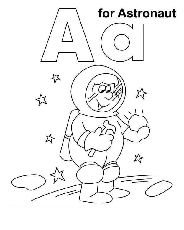 Letra A para Astronauta