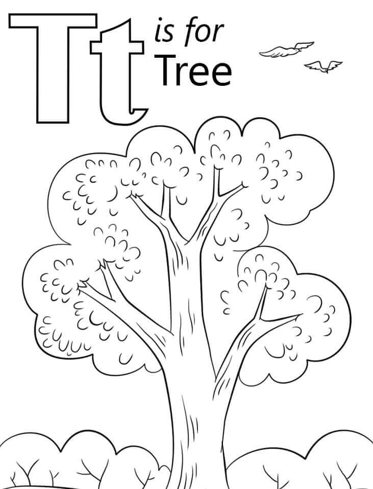 Letra de árbol T