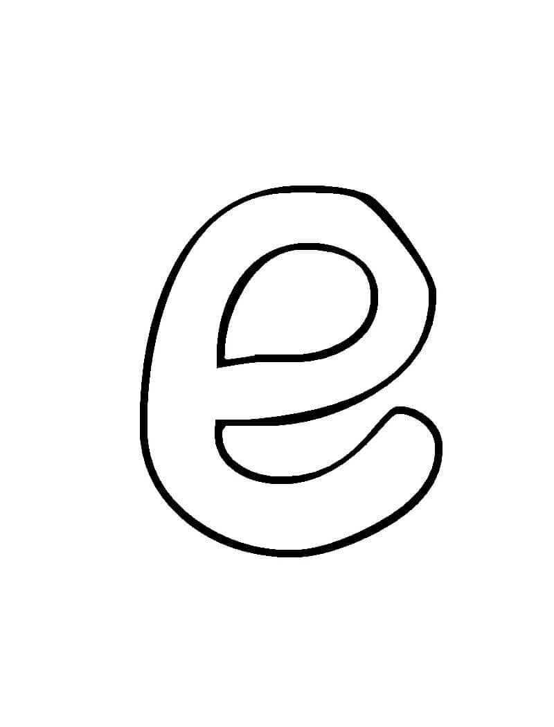 Letra E 1