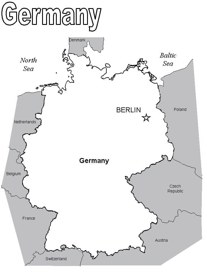 Mapa De Alemania