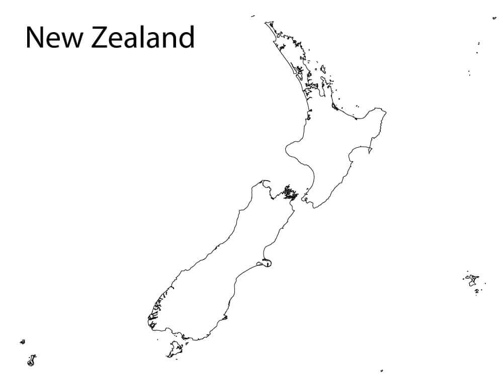 Mapa De Nueva Zelanda