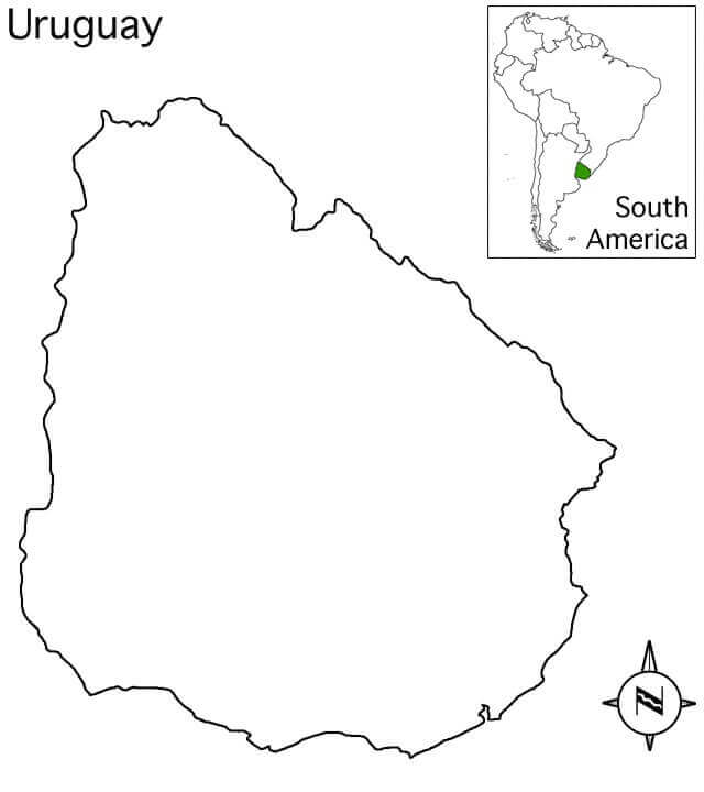 Mapa De Uruguay