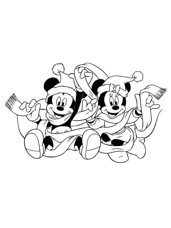 Mickey and Minnie Navidad
