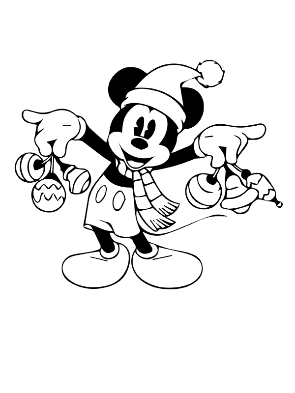 Mickey Mouse y Juguete Navidad
