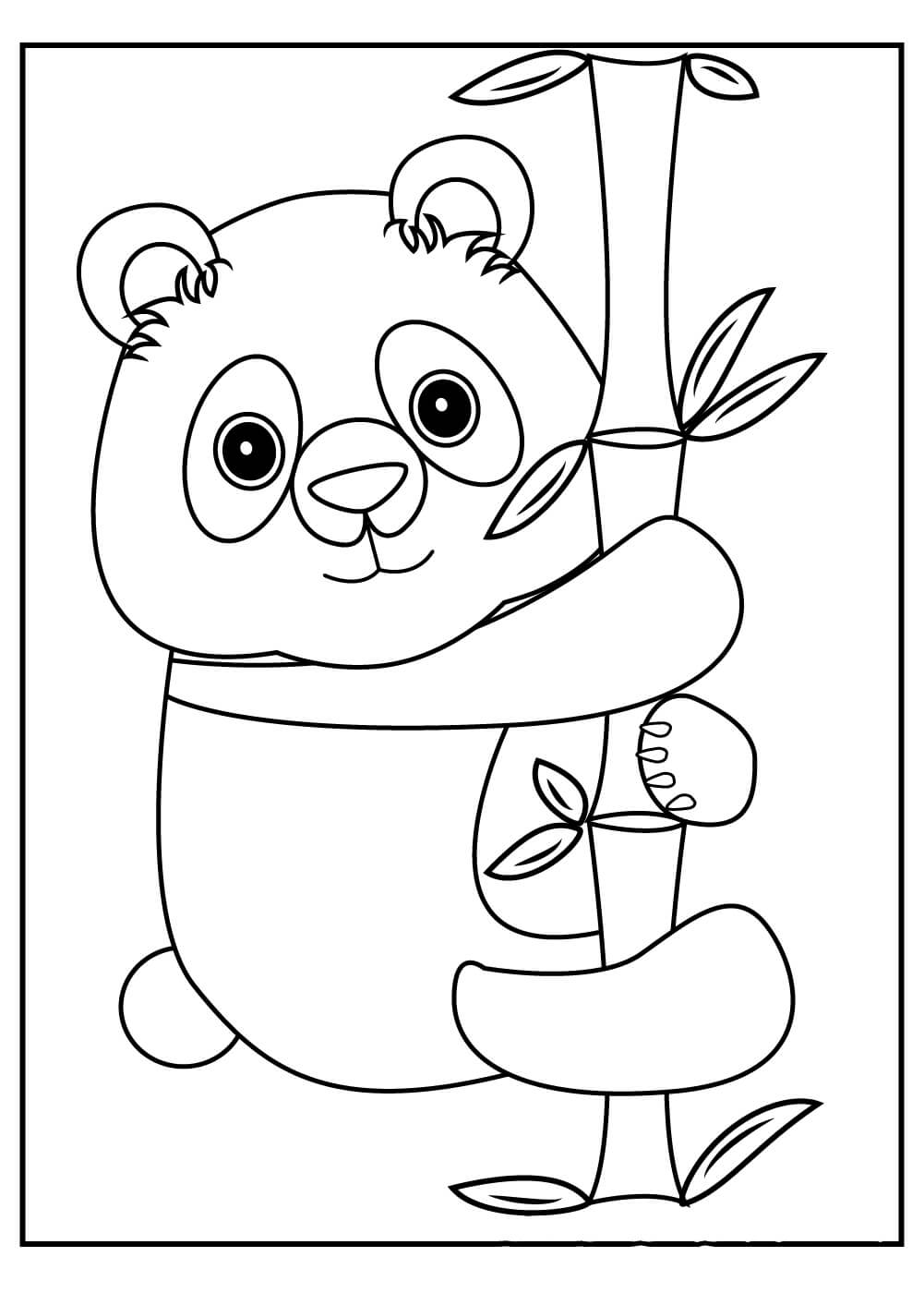 Panda Abraza un Bambú