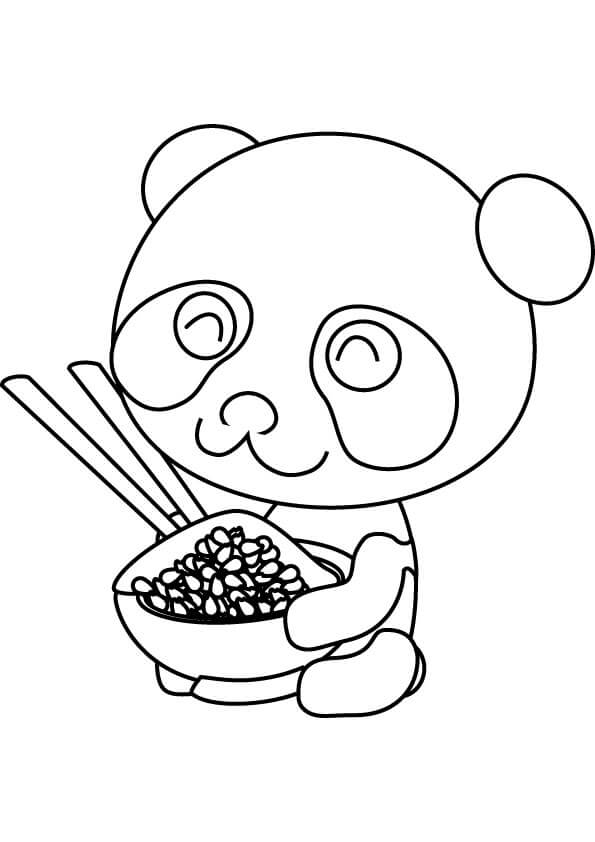 Panda de Dibujos Animados