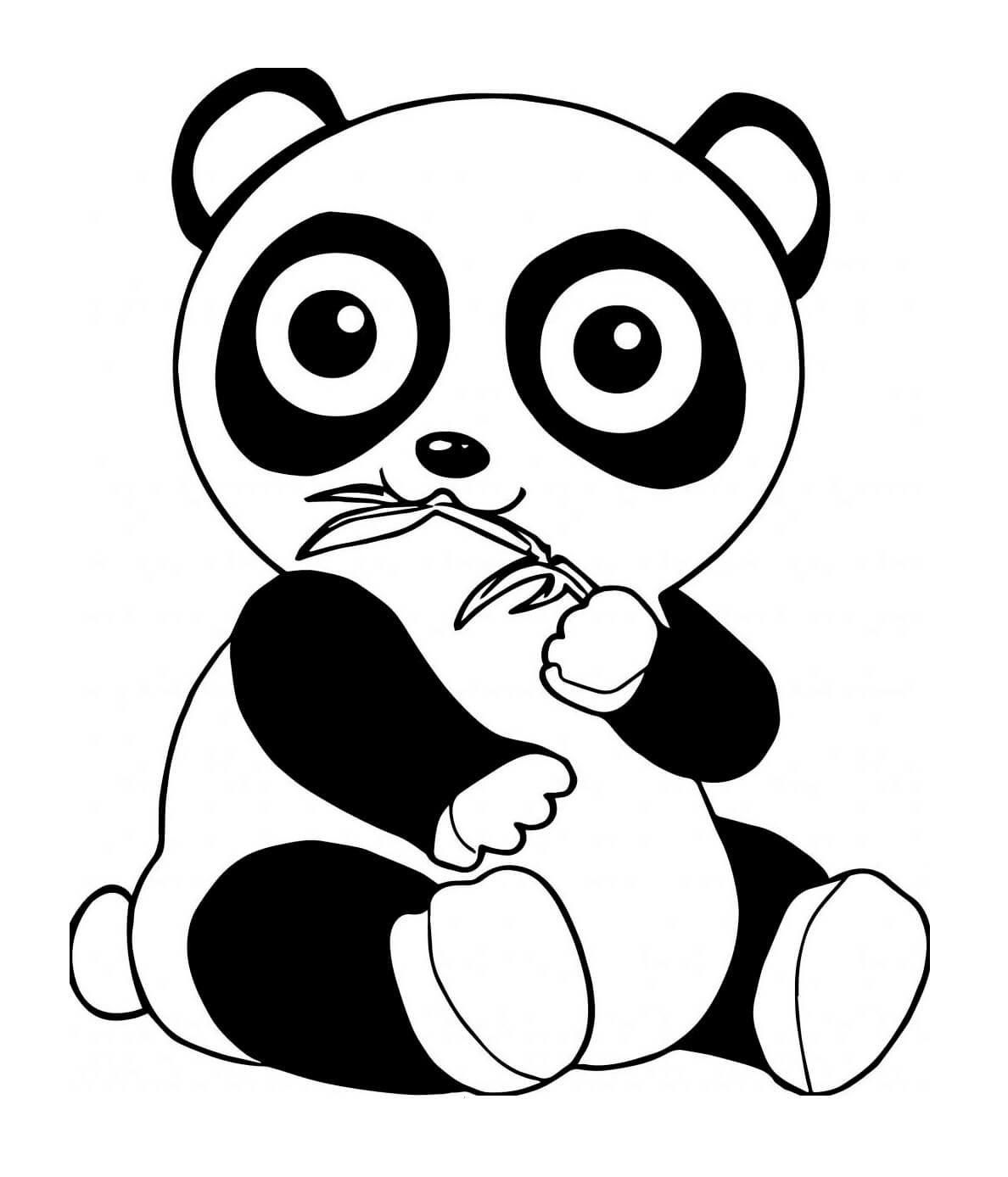 Panda Esponjoso Sentado