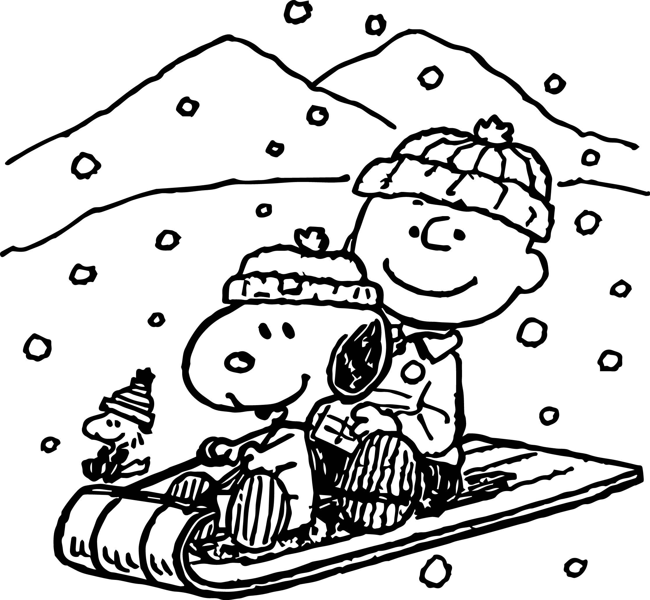 Patinaje Sobre Nieve Snoopy