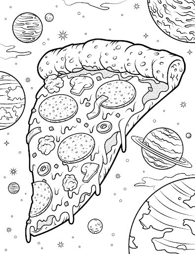 Pizza en el Espacio