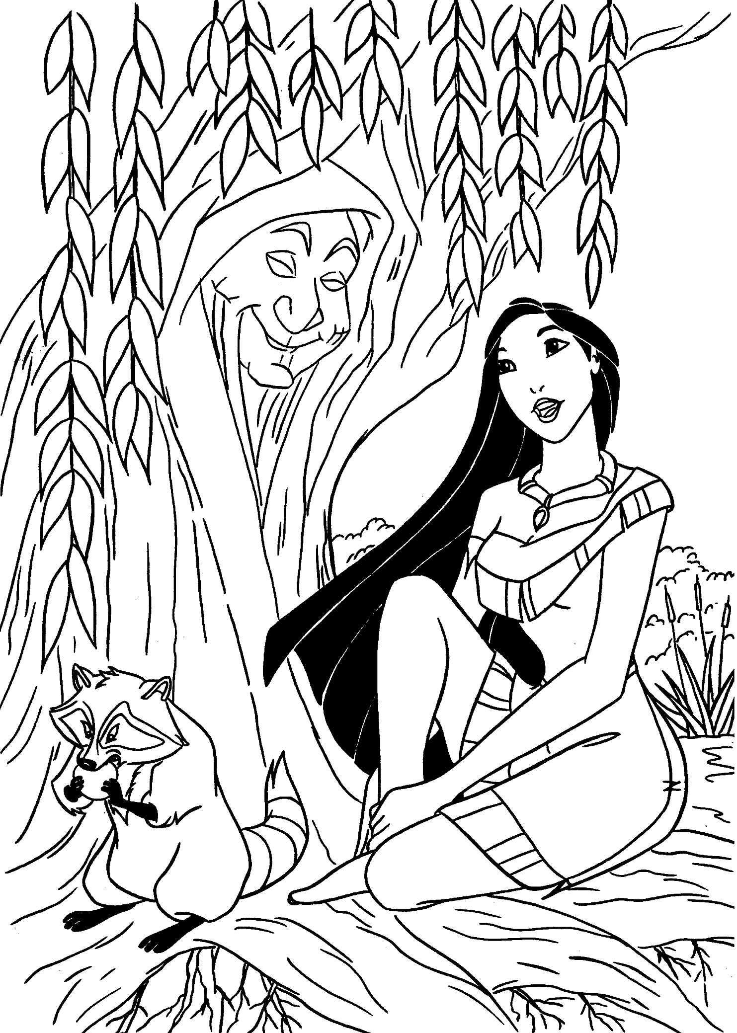 Pocahontas y Abuela Sauce