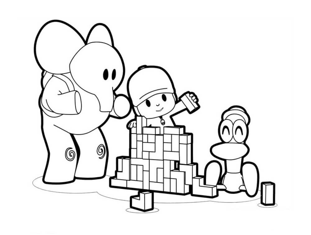 Pocoyo y Amigos Jugando Lego