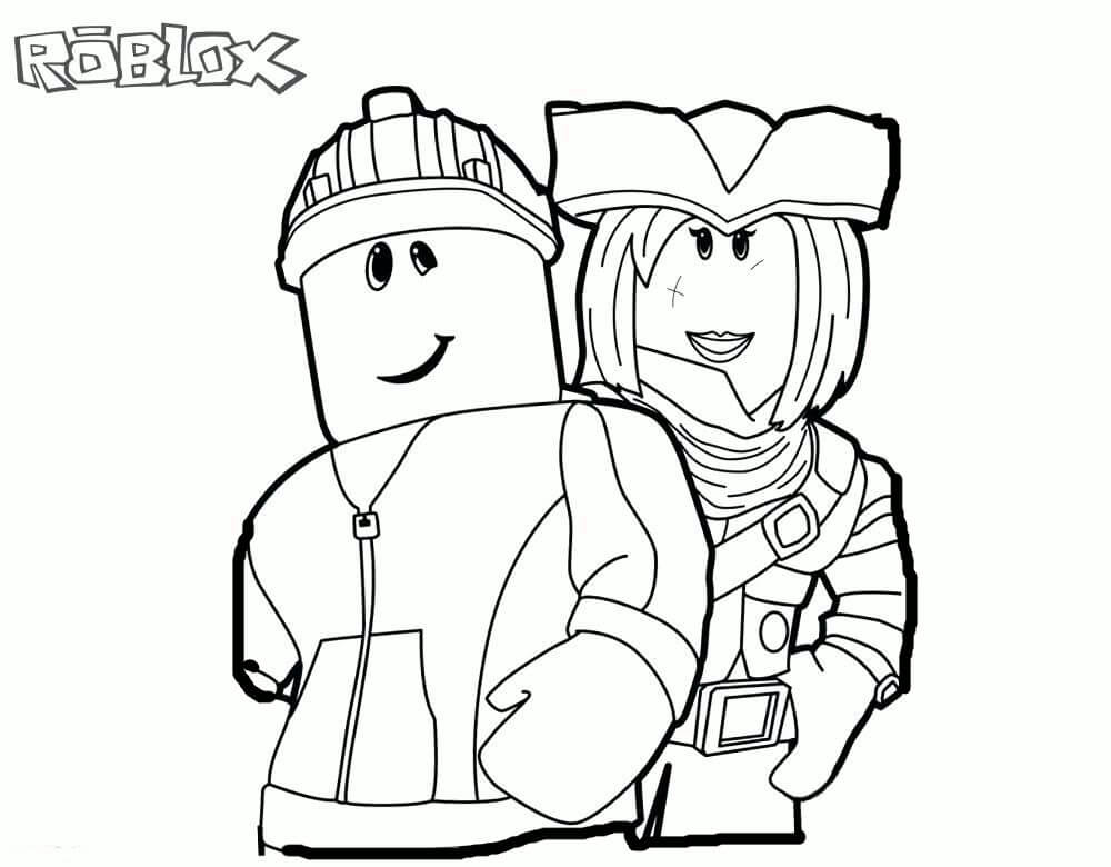 Roblox con dos Personajes