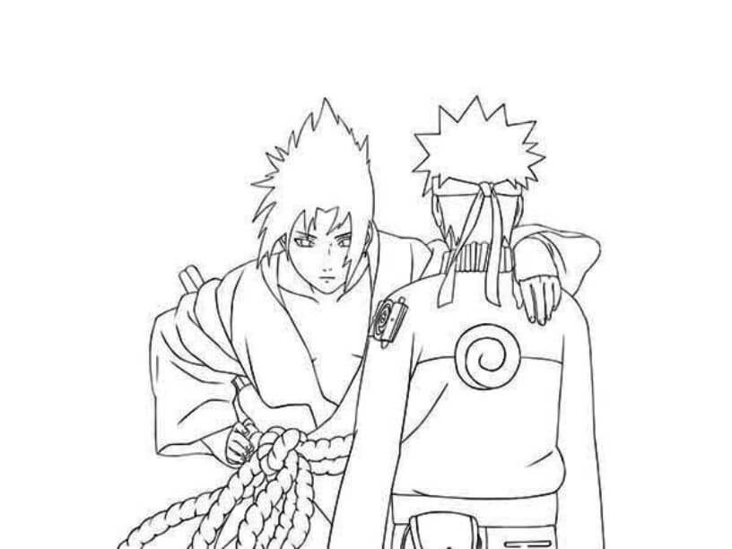 Sasuke Abraza a Naruto