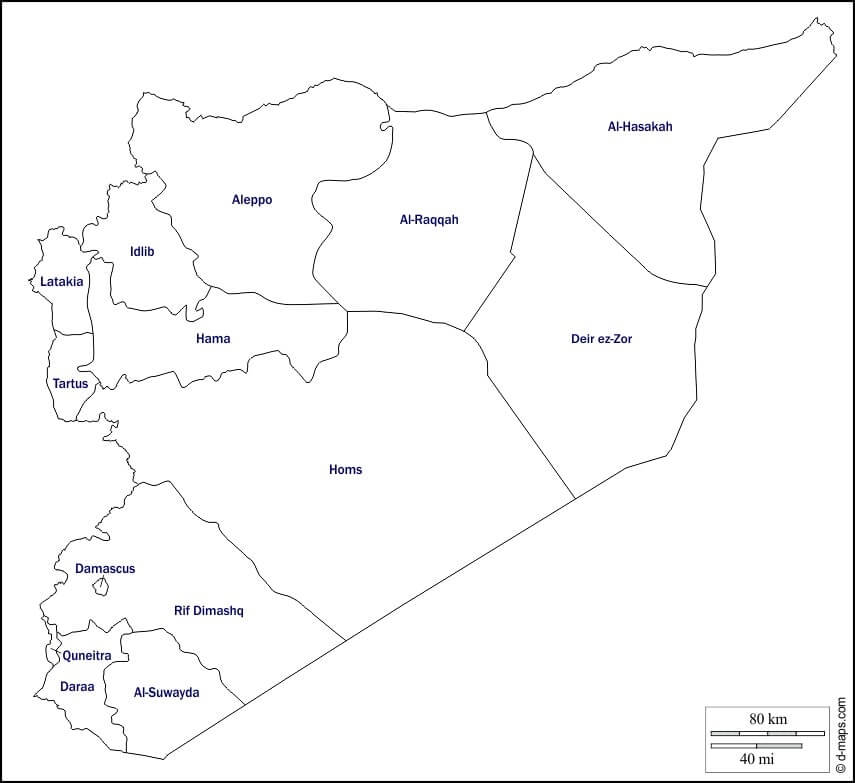 Siria Mapa