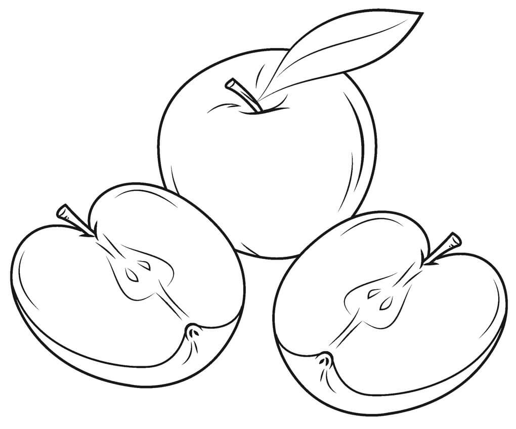 Una Manzana y dos Rebanadas de Manzana
