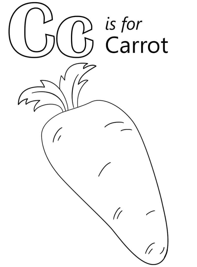 Zanahoria Letra C