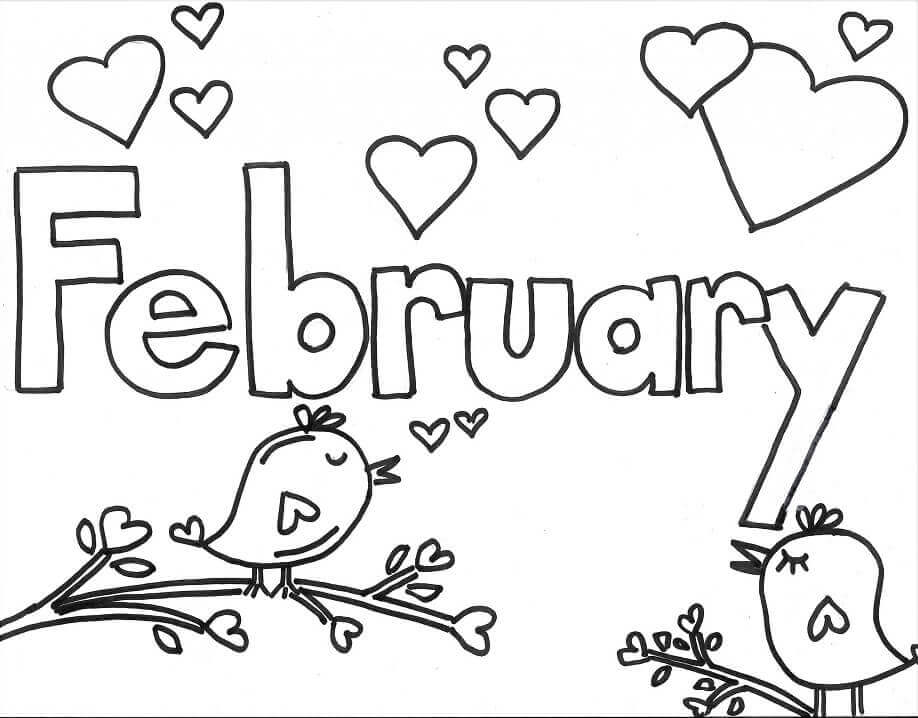 Dibujos de Febrero para colorear e imprimir– ColoringOnly.Com