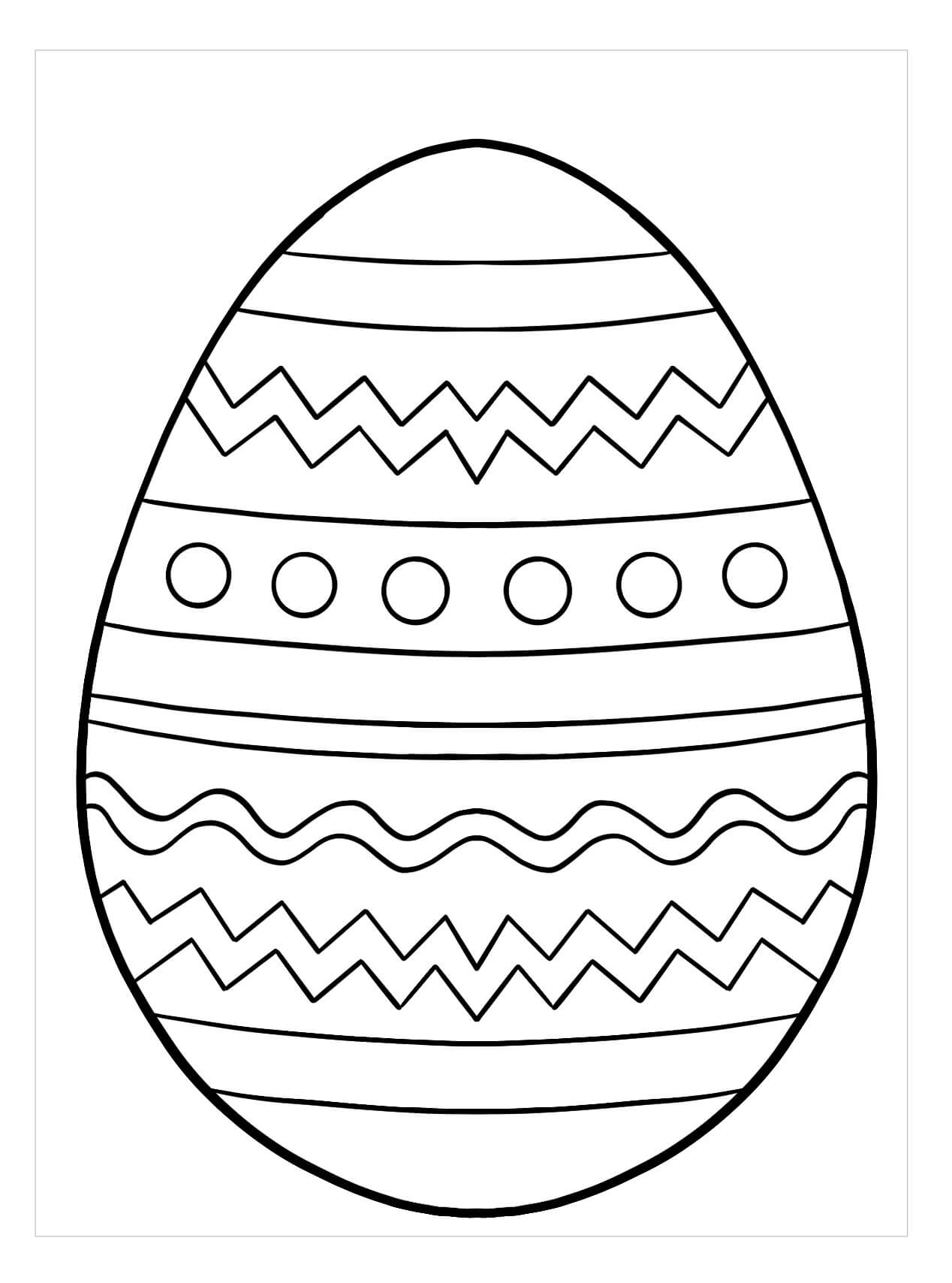 Dibujos de Huevo De Pascua para colorear e imprimir– 