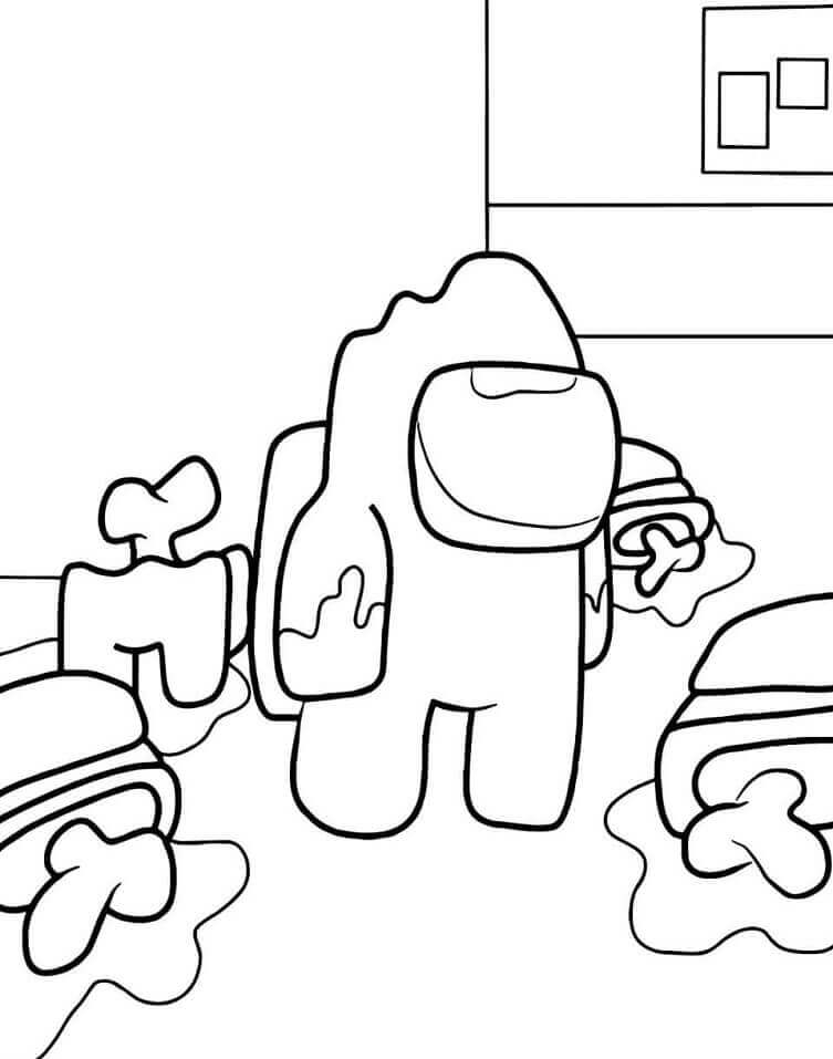 among us coloring pages free