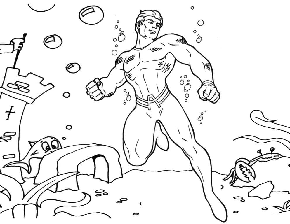 Aquaman En La Liga De La Justicia