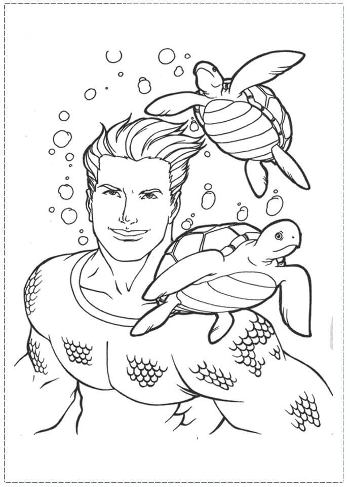 Aquaman y dos Tortugas