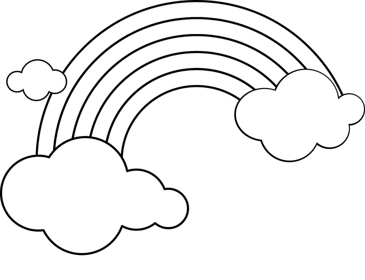 Arcoiris con tres Nubes