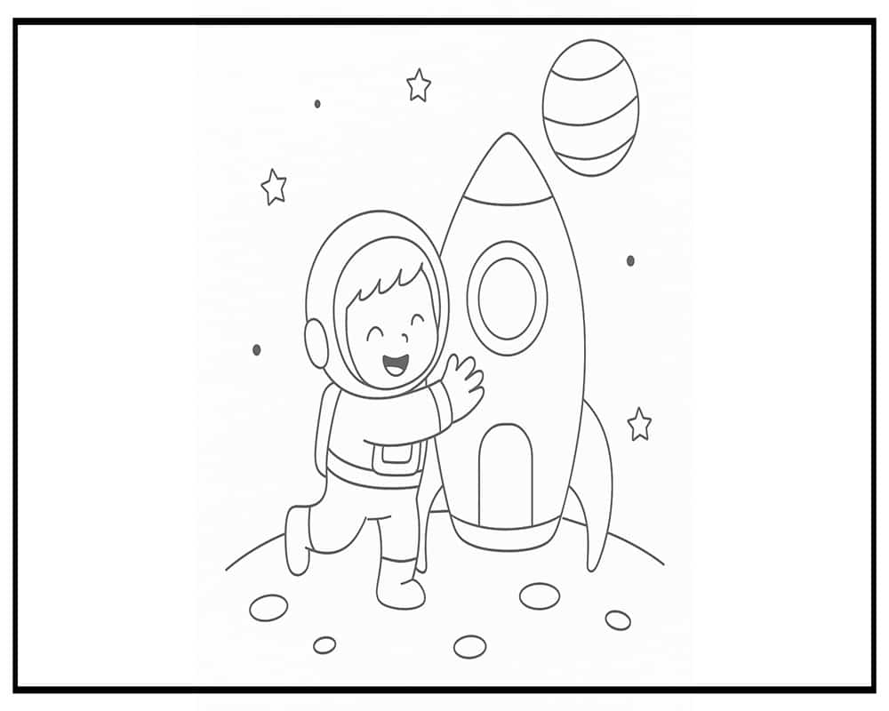 Astronauta Feliz En El Espacio