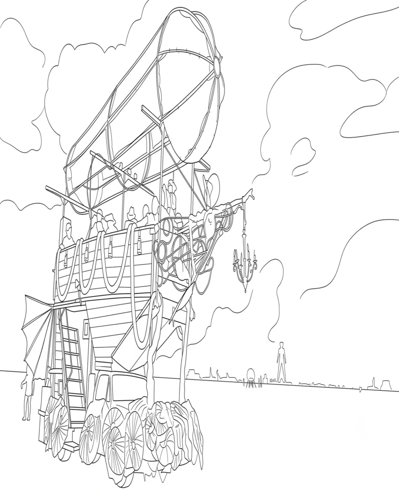 Aventura En Coche Artístico Burning Man