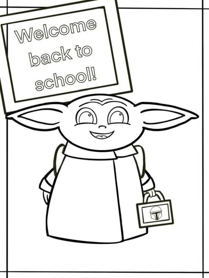 Baby Yoda Regreso a la Escuela