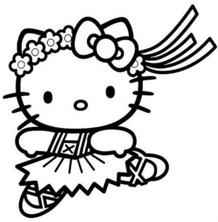 Ballet Bailando de Hello Kitty