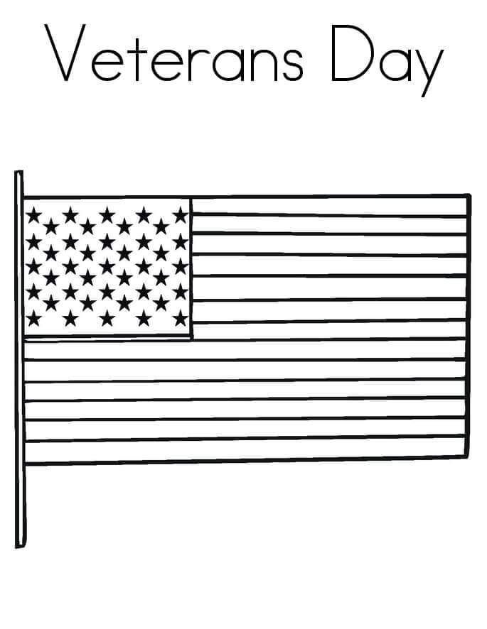 Bandera de Estados Unidos del Día de los Veteranos