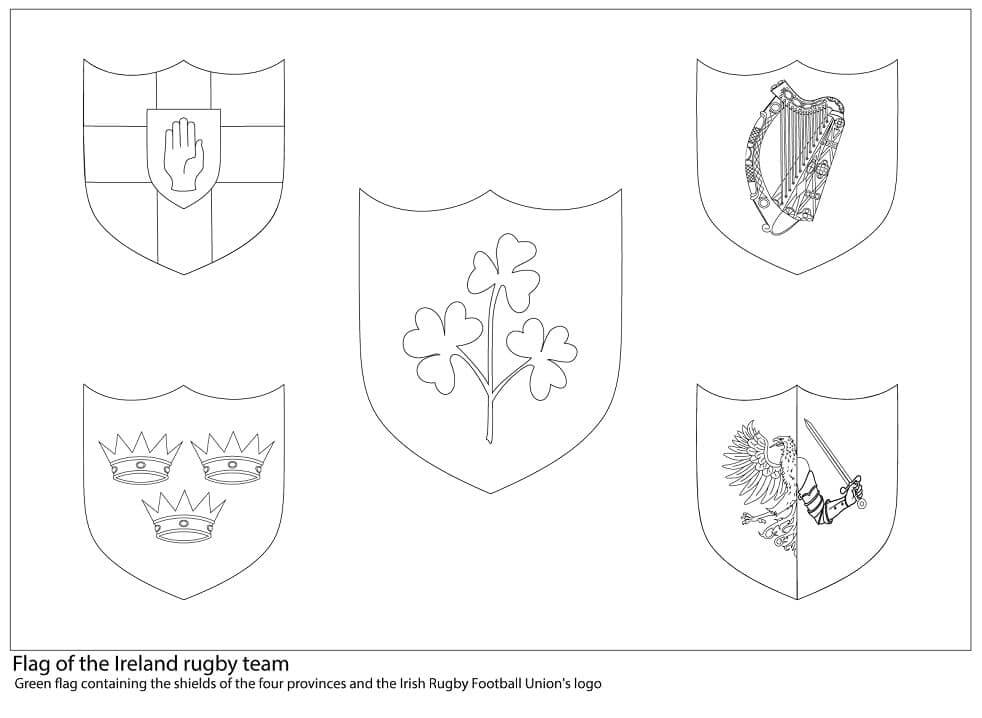 Bandera del Equipo de Rugby de Irlanda