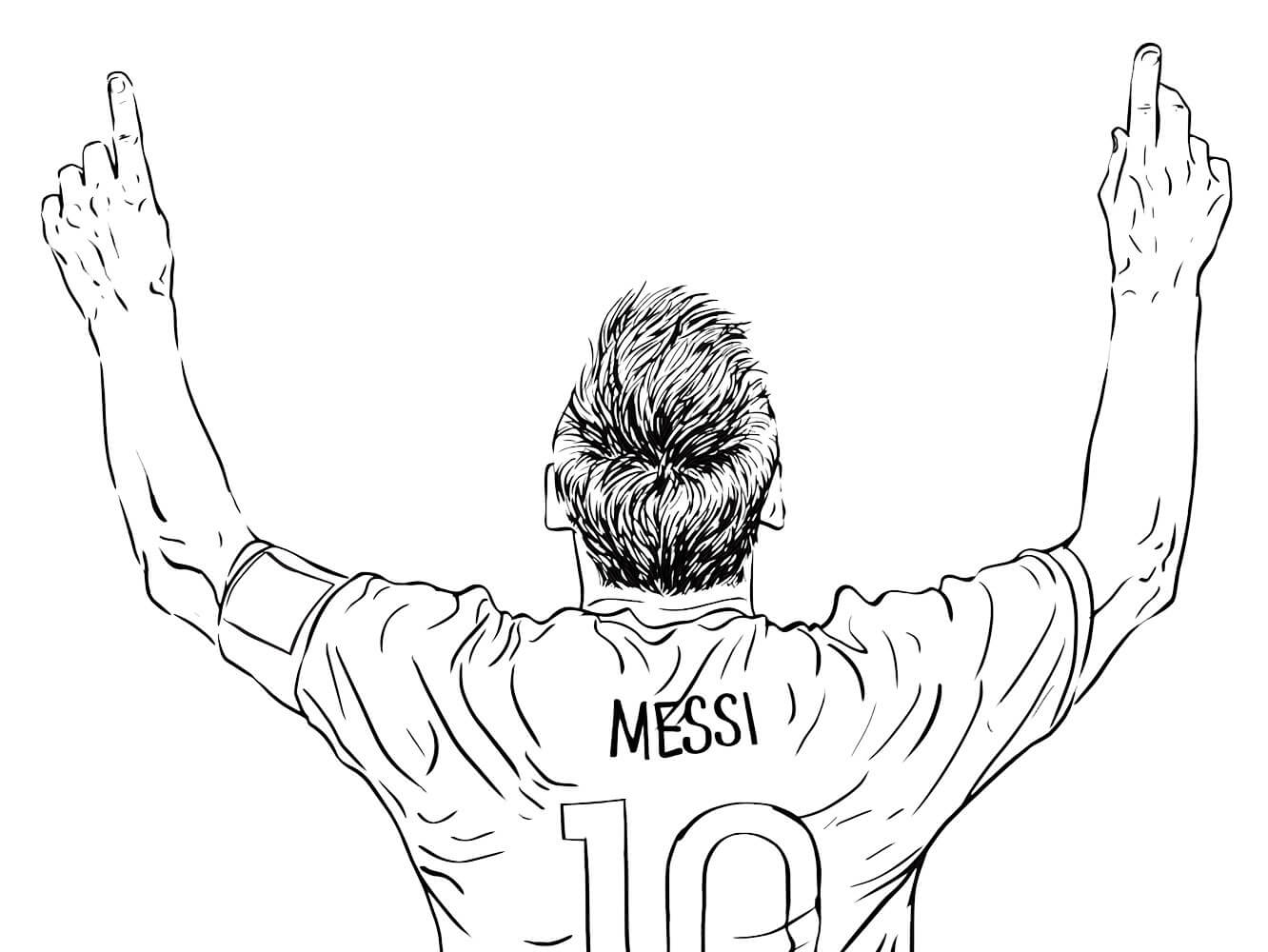 Dibujos de Lionel Messi para colorear e imprimir– 