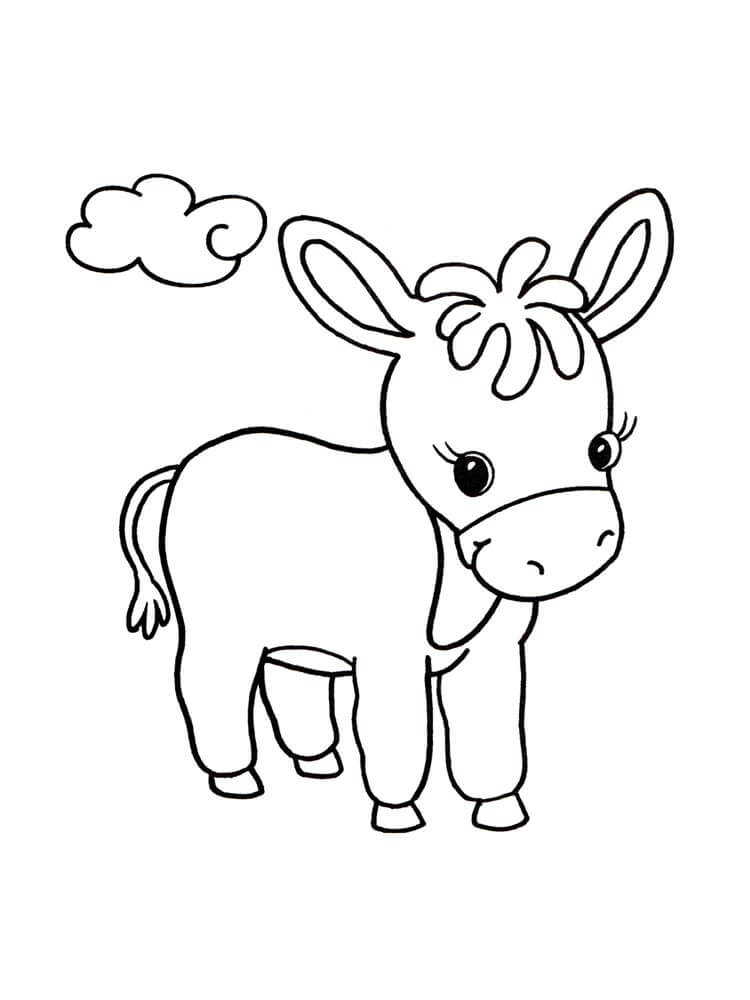 Detalle 14+ imagen dibujos de burros para colorear