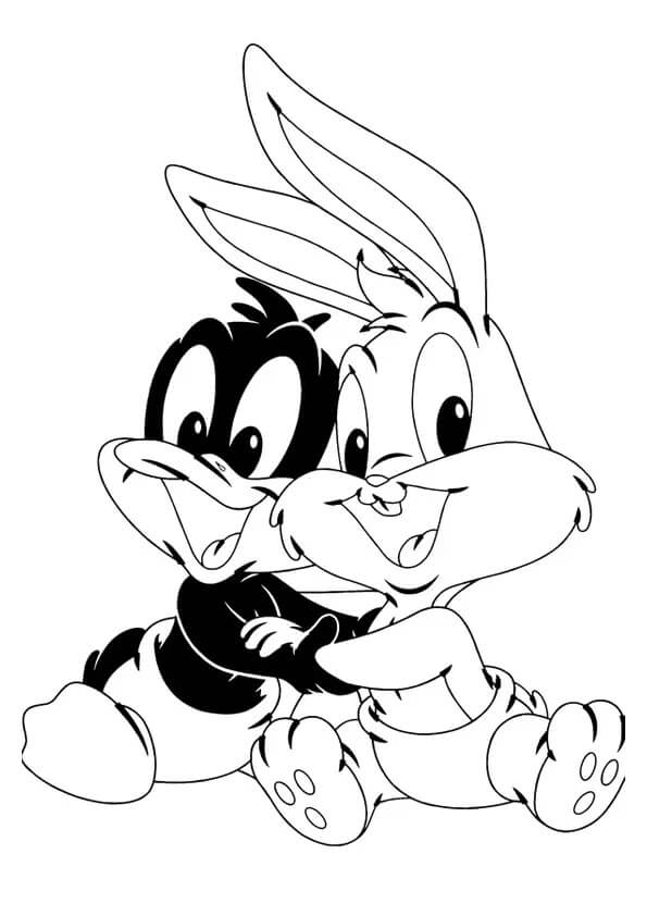 Bebé Bugs Bunny y amigo