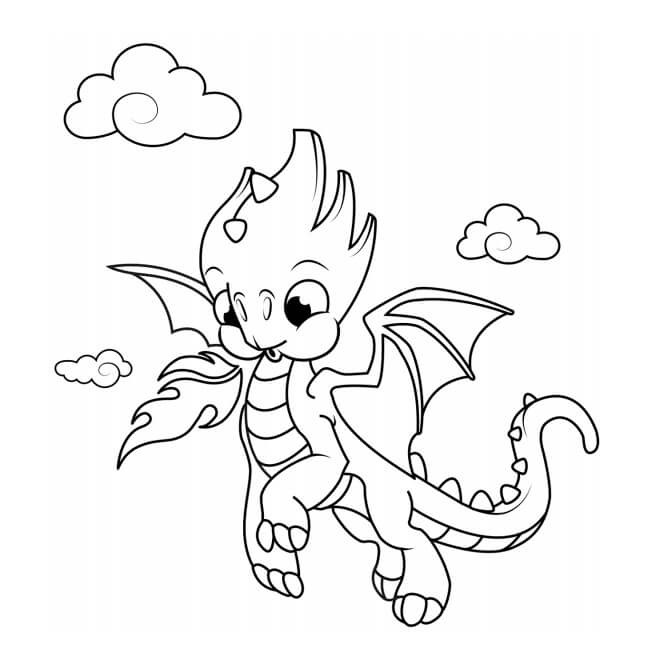 Bebé Dragón Volando