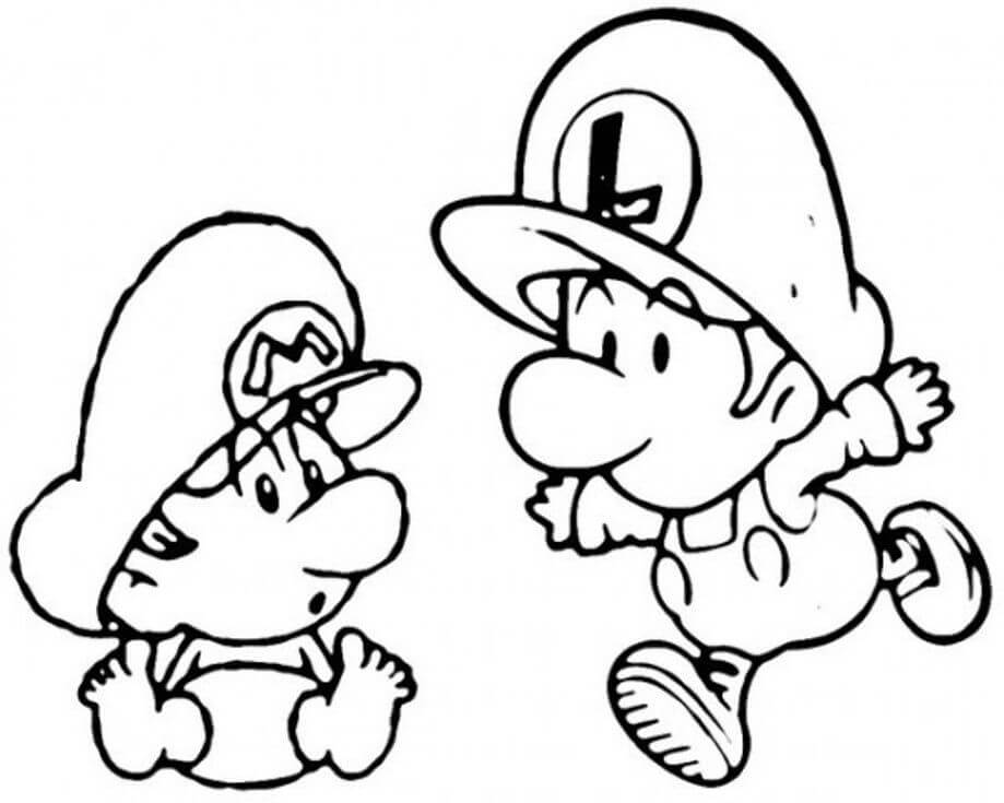Bebé Luigi y bebé Mario