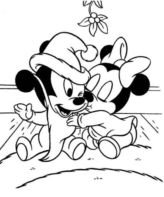 Bebé Minnie Mouse Beso Bebé Mickey Mouse
