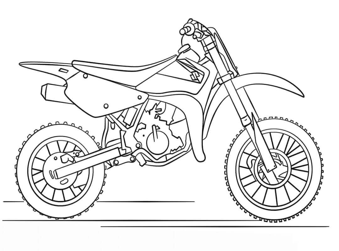 Dibujos de Motocicleta para colorear e imprimir– 