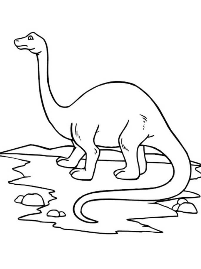 Brontosaurio en el Agua