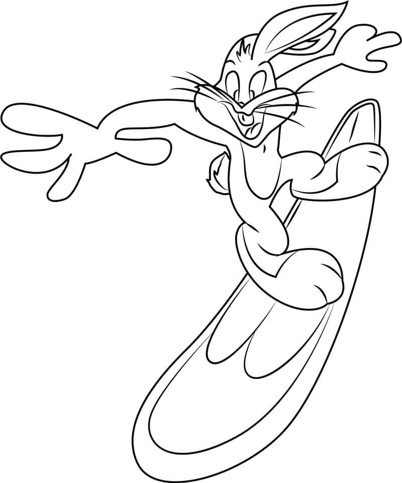 Bugs Bunny Windsurfing