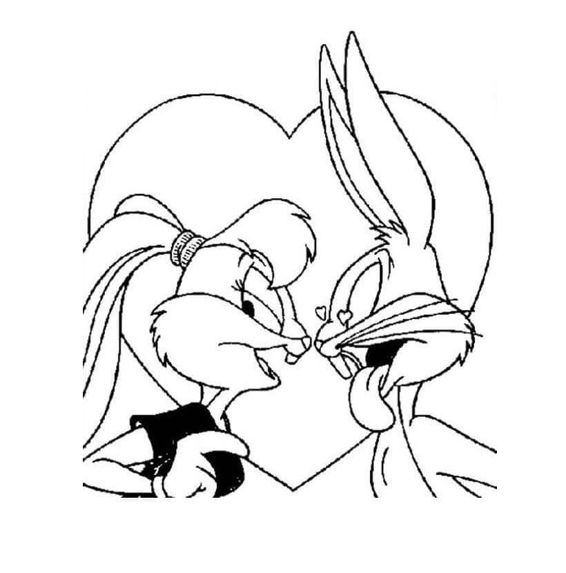 Bugs Bunny y Lola amor