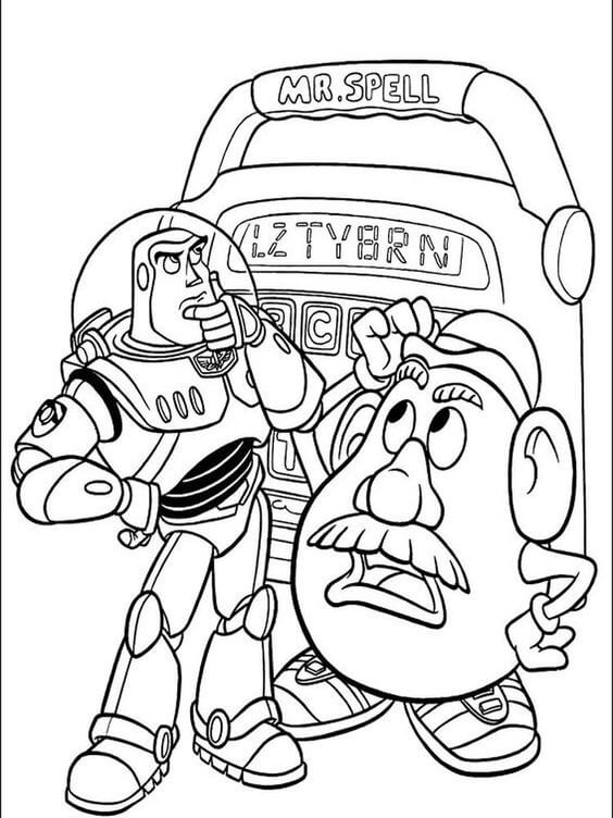 Buzz Lightyear y el Sr. Cara de Patata