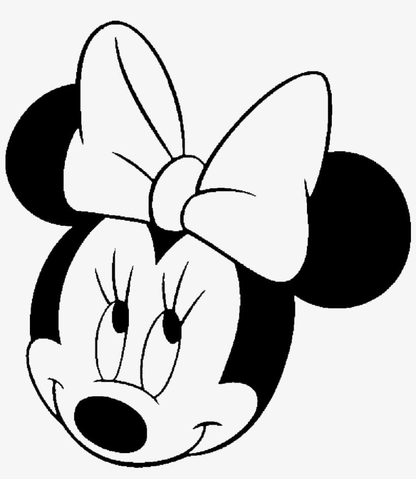 Cabeza de Minnie Mouse Sonriente