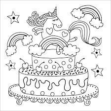 Cabeza de Unicornio en Pastel de Cumpleaños