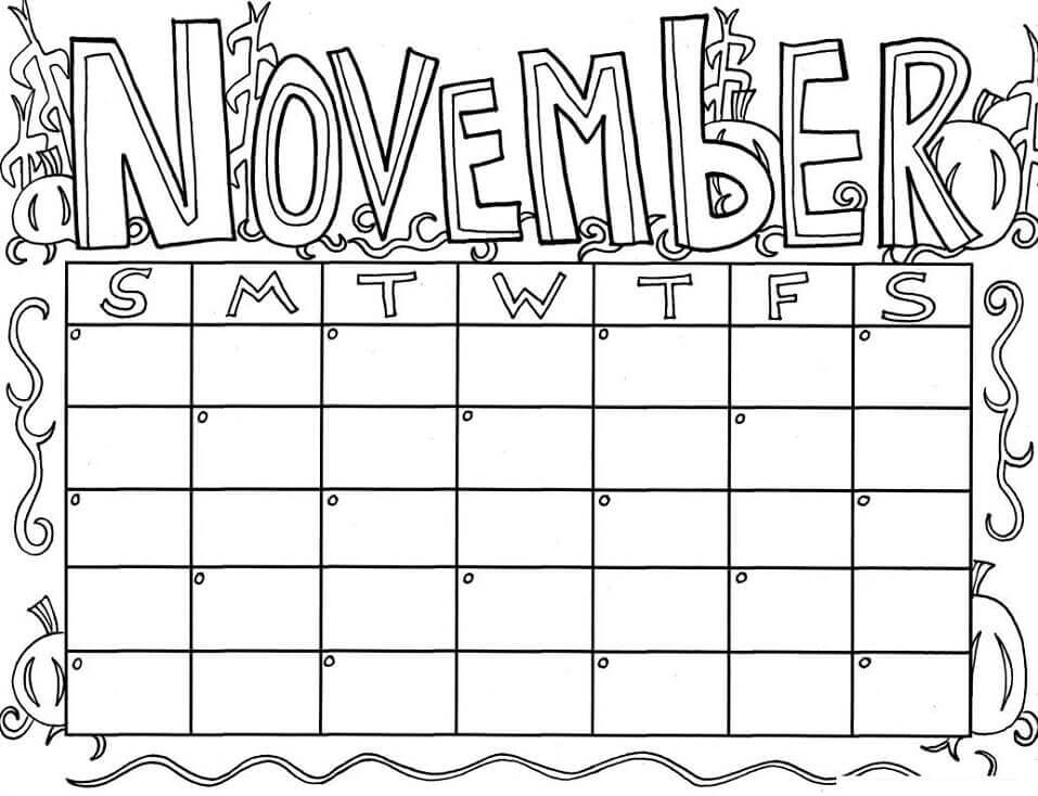 Calendario De Noviembre