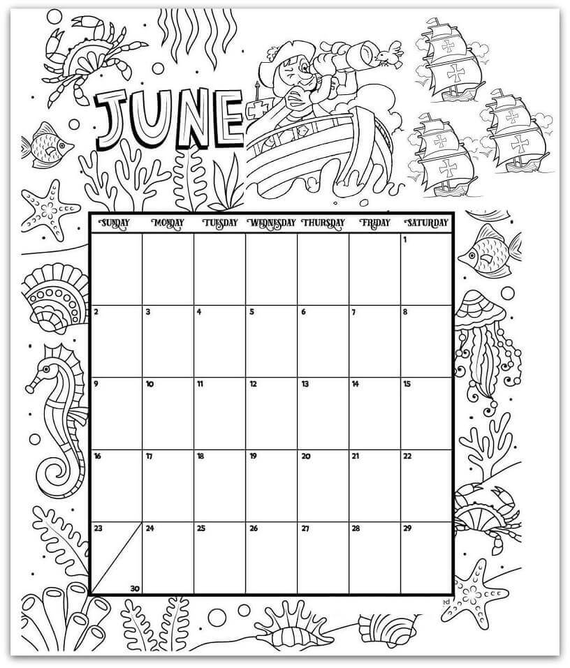 Calendario Junio 2