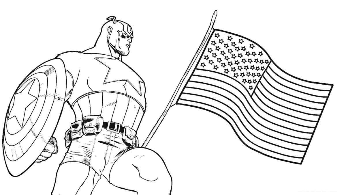 Capitán América y Bandera