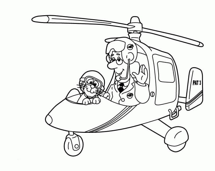 Cartero Pat y su Gato en Helicóptero